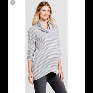 Maternity striped tunic top (S).